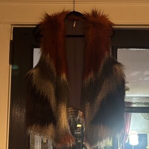 Free people faux fur vest
